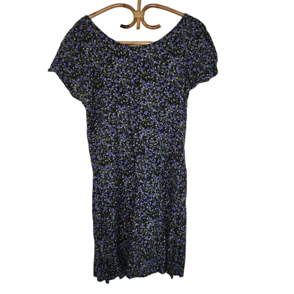 Vintage purple 💜 and black dress - Picture 7 of 8